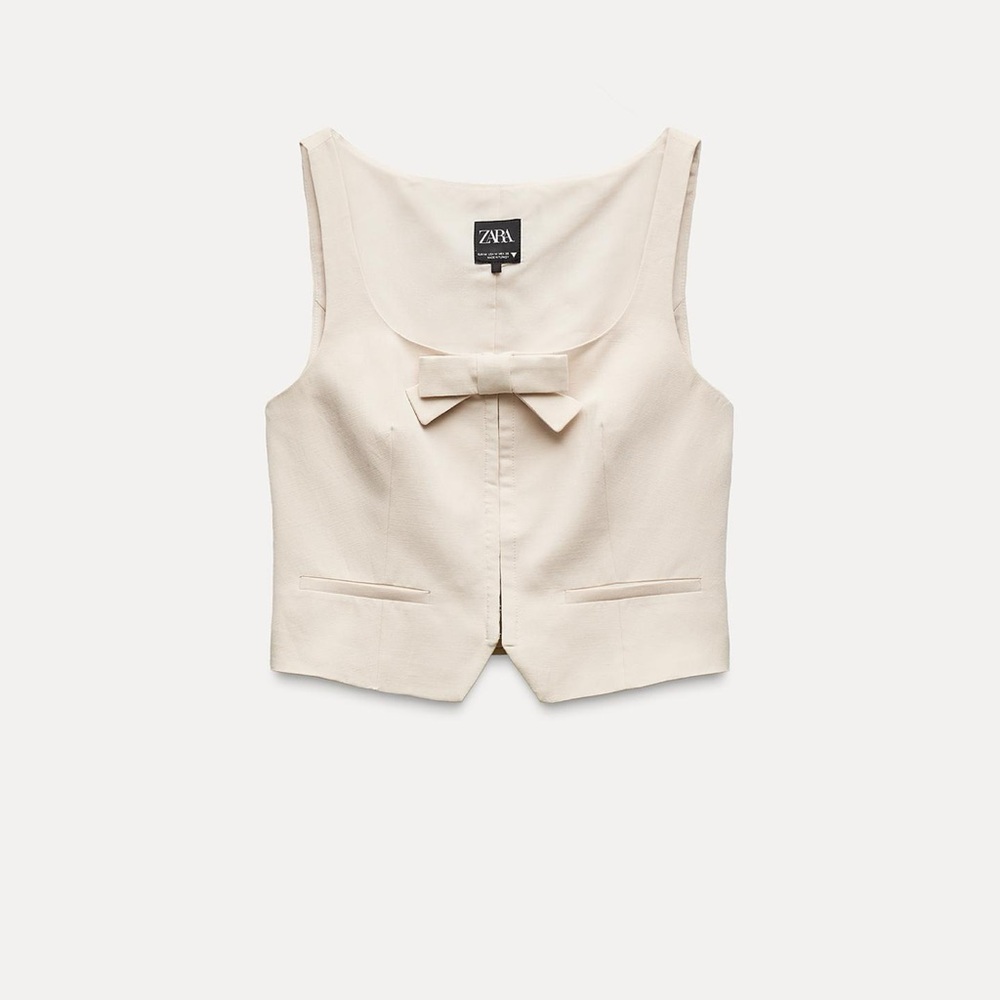 NWT Zara Bow Vest Top Size Small